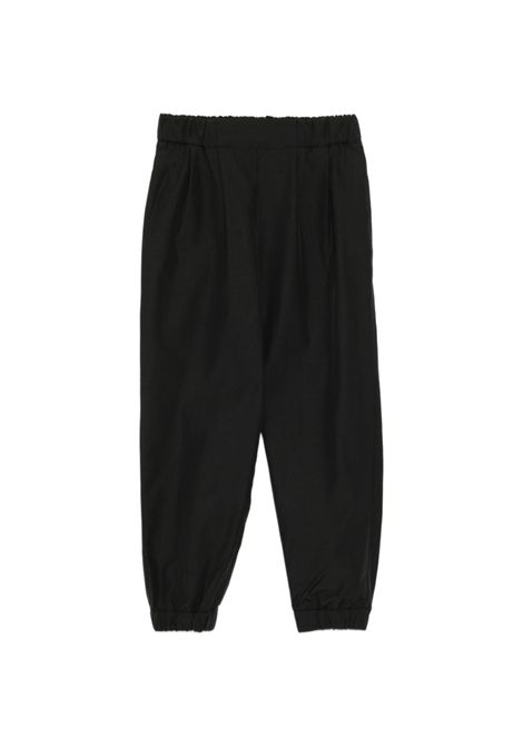 Pantaloni neri con logo BALMAIN KIDS | BY6R70 B0094930